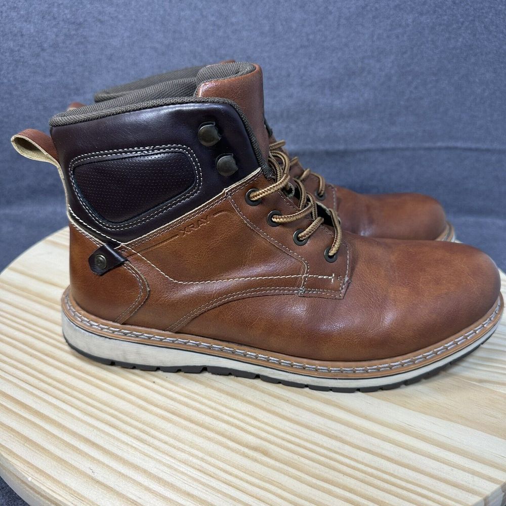Xray Footwear Men's Chelsea Casual Work‎ Boot Faux Leather Round Toe Size 9.5